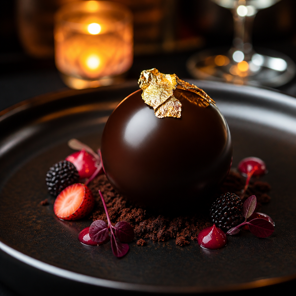Dessert signature chocolat