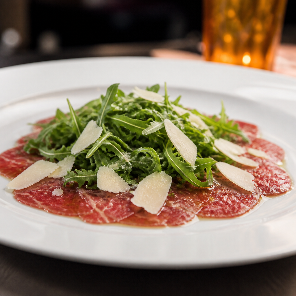 Entrée signature carpaccio
